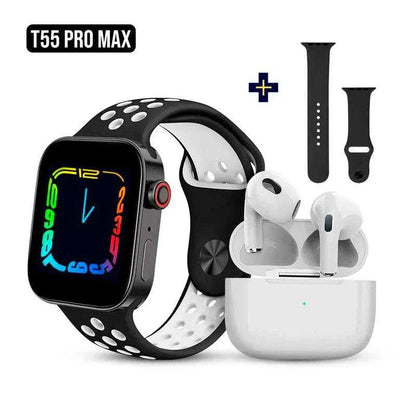 COMBO RELOJ T55 PRO MAX MAS AUDIFONOS - Tecnologia